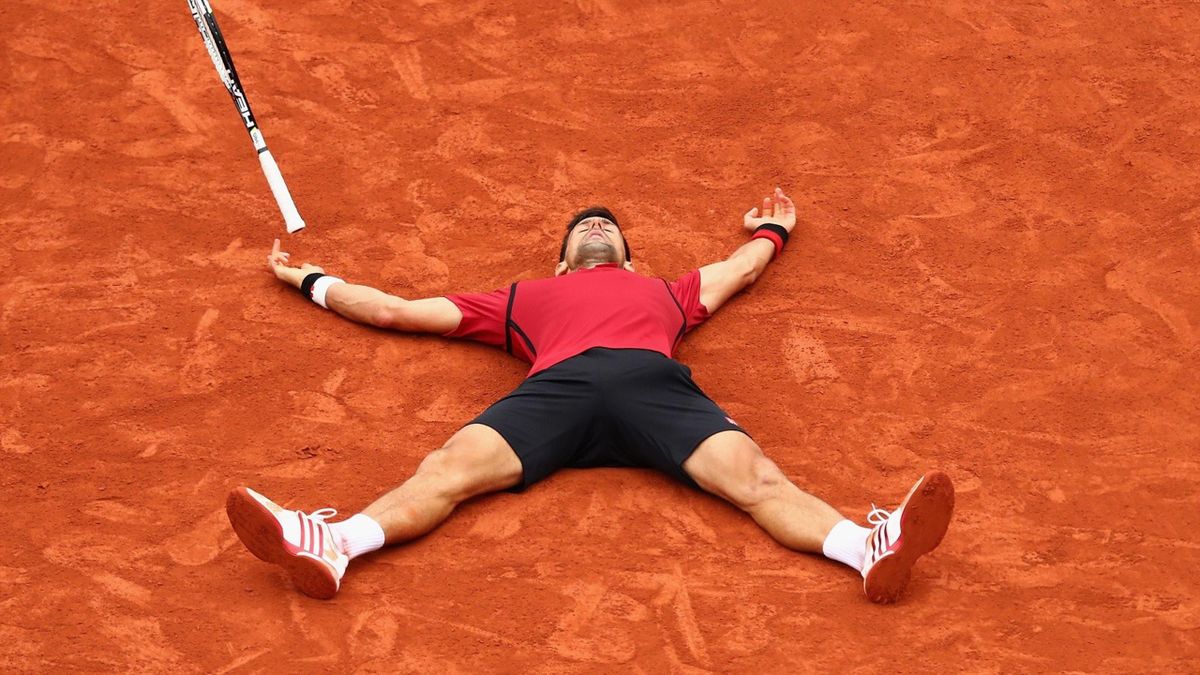 Novak Djokovic după câștigarea Openului Francez 2016