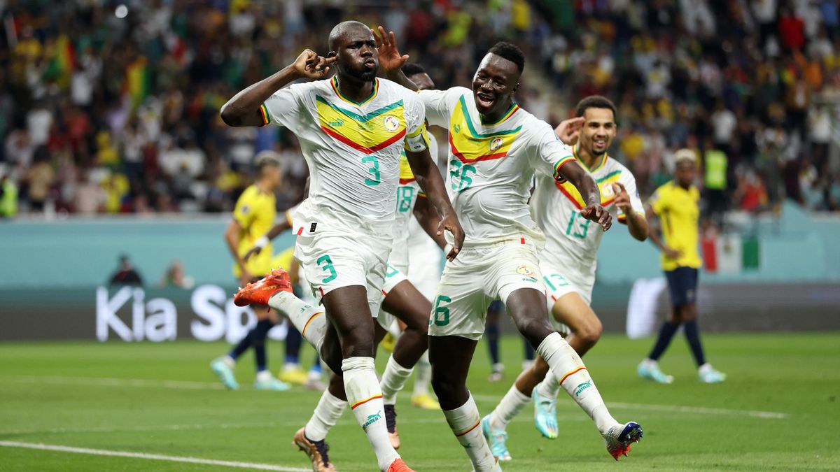 Kalidou Koulibaly Après Son But Lors Du Match Opposant L'Equateur Au Sénégal, En Coupe Du Monde, Le 29 Novembre 2022