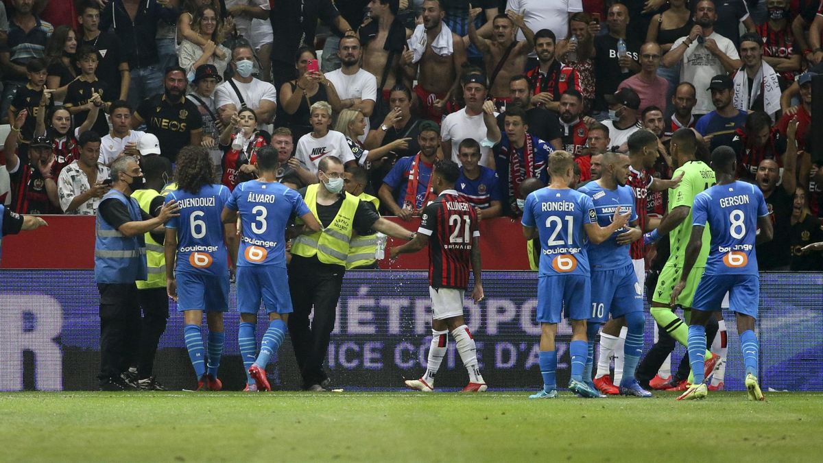 Le match entre l'OGC Nice et l'Olympique de Marseille définitivement interrompu