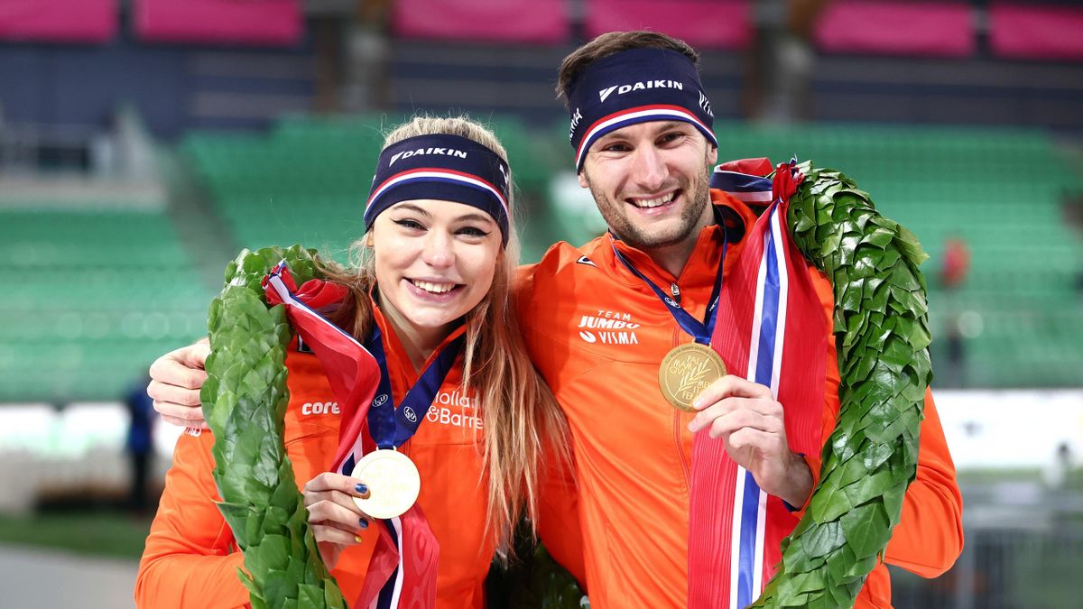 Jutta Leerdam en Thomas Krol op de Spelen in Beijing.