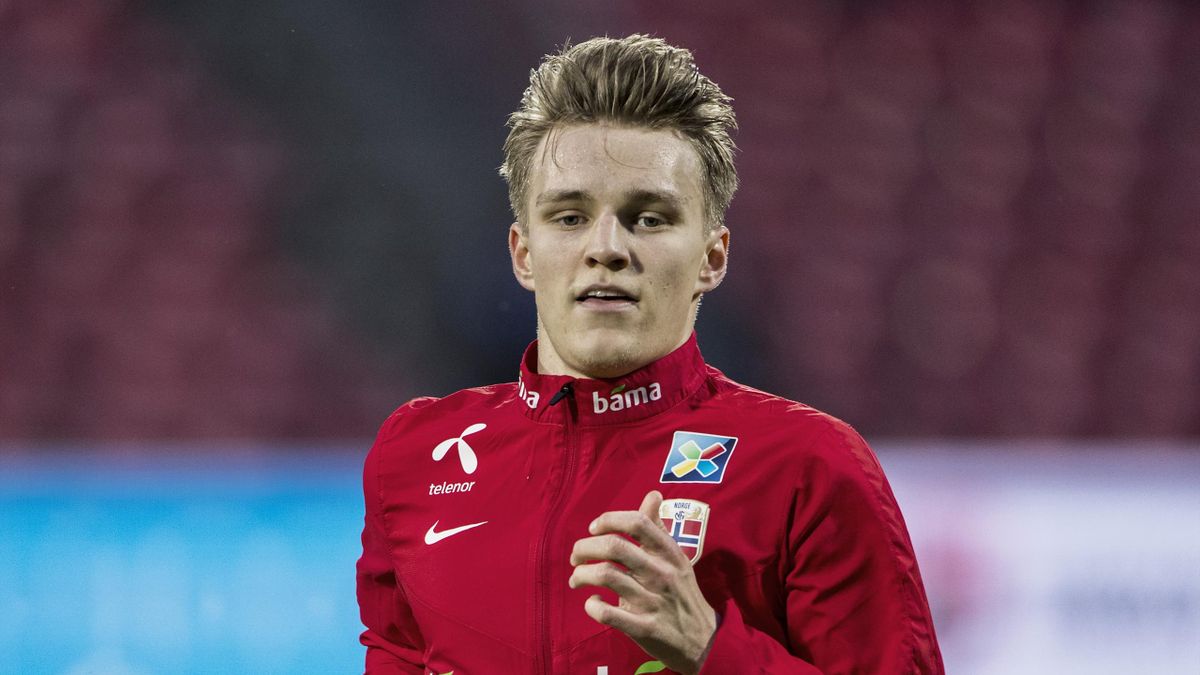 Martin Odegaard of Norway during International friendly match between Albania and Norway on March 26, 2018 at Elbasan Arena in Elbasan, Albania.