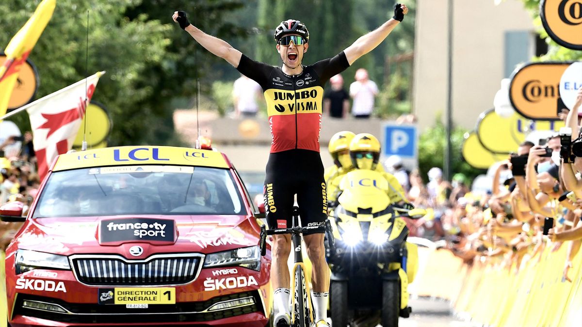 Wout Van Aert won drie etappes tijdens de Tour de France van 2021.