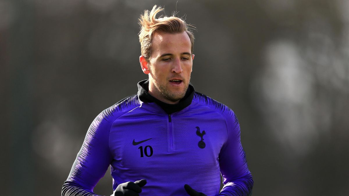 Harry Kane in training at Spurs