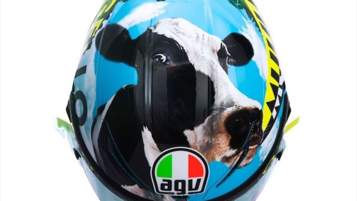 Il casco di Valentino Rossi per Mugello 2021