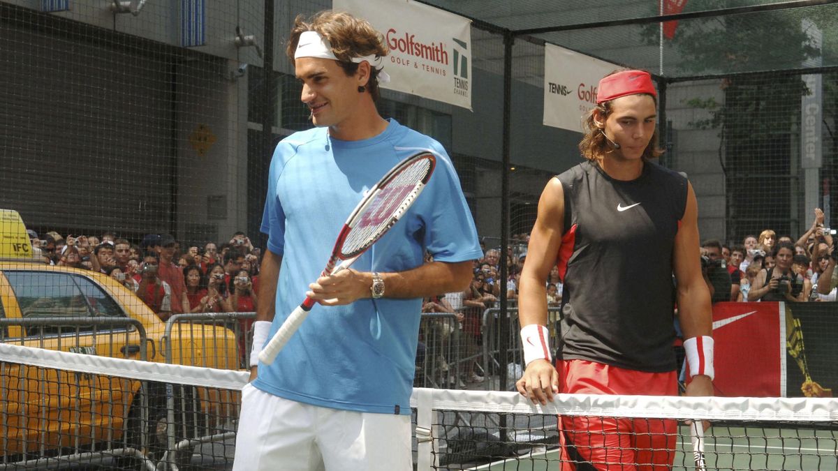 Roger Federer és Rafael Nadal - fotó: Brad Barket