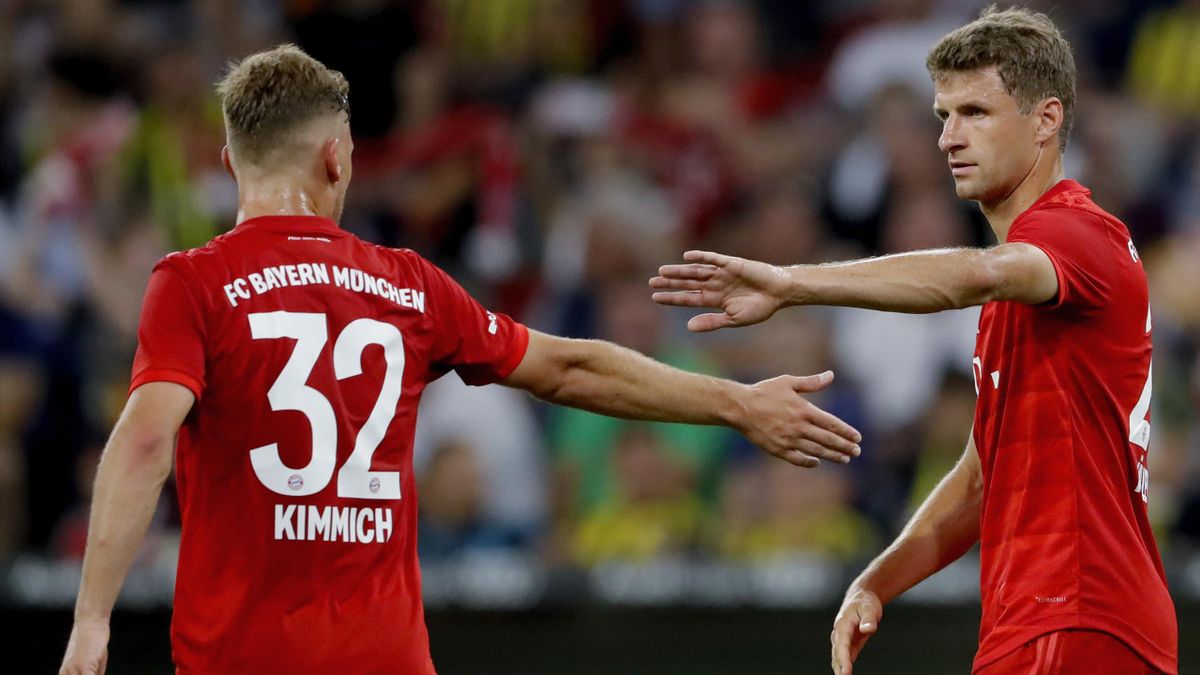 Fc Bayern Joshua Kimmich Kann Sich Munchen Ohne Thomas Muller Nicht Vorstellen Eurosport