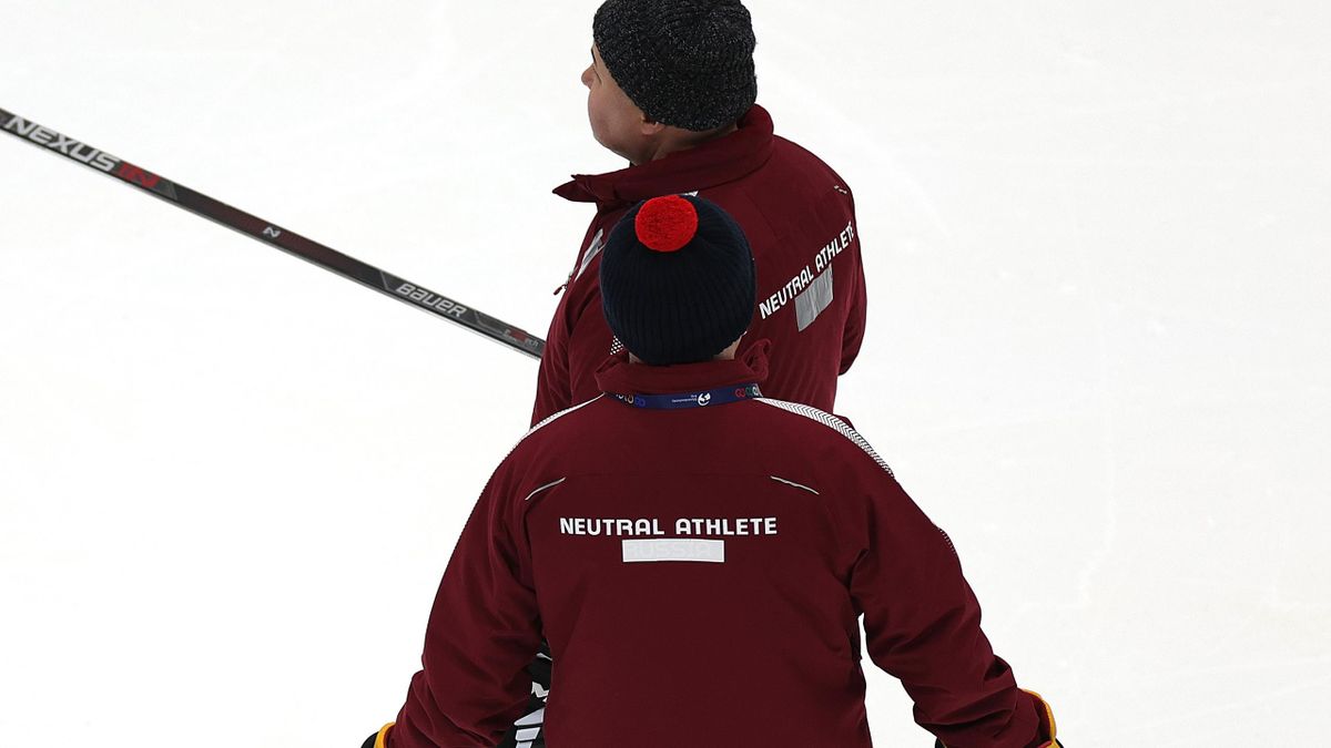RPC Para Ice Hockey Coaches display Neutral Athlete on their clothing