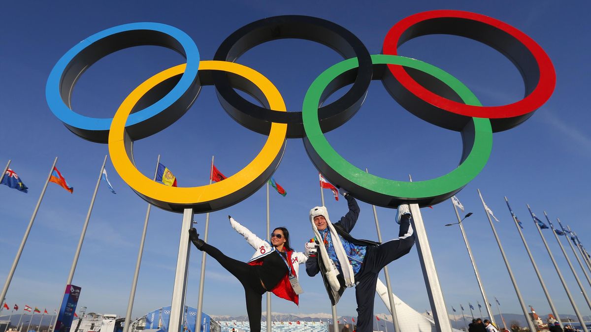 Die Olympischen Ringe in Sotschi