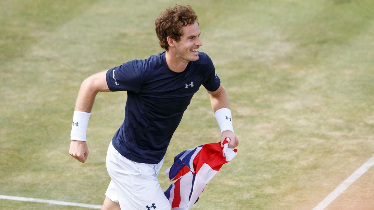Andy Murray après la qualification de la Grande-Bretagne en demi-finale Coupe Davis 2015