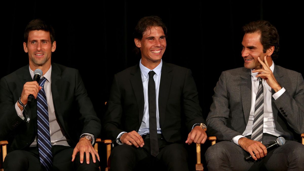 Novak Djokovic, Rafael Nadal et Roger Federer