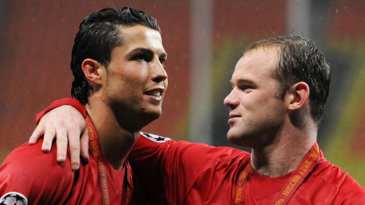 Cristiano Ronaldo and Wayne Rooney during their time together at Manchester United