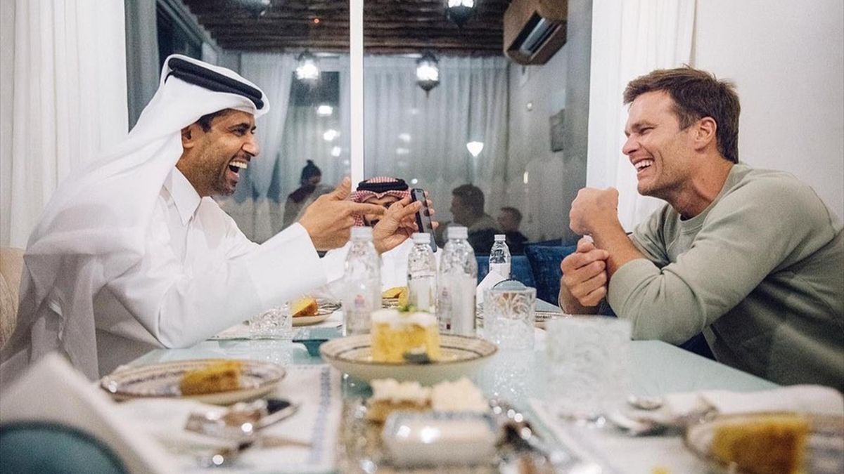 Nasser Al-Khelaïfi et Tom Brady ont visiblement passé du bon temps au Qatar.