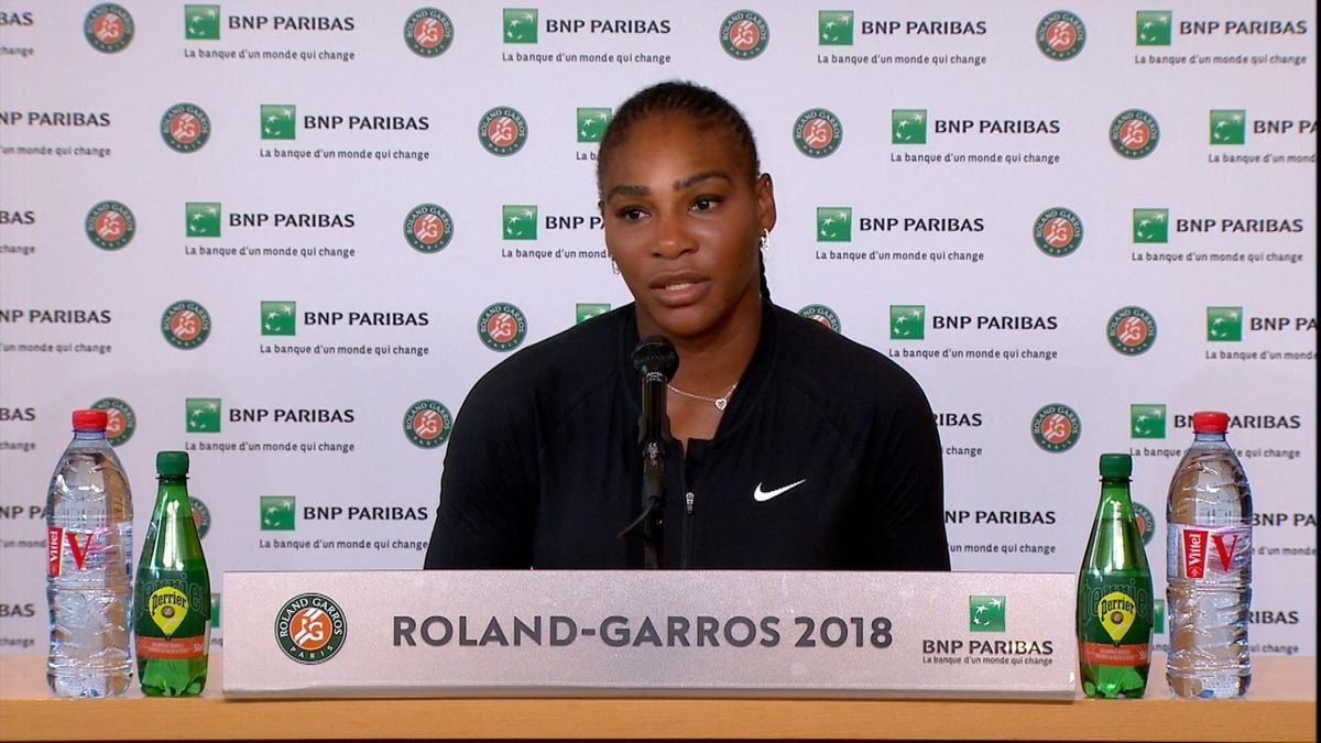 French open : Serena's Press Conference : Full Version in English