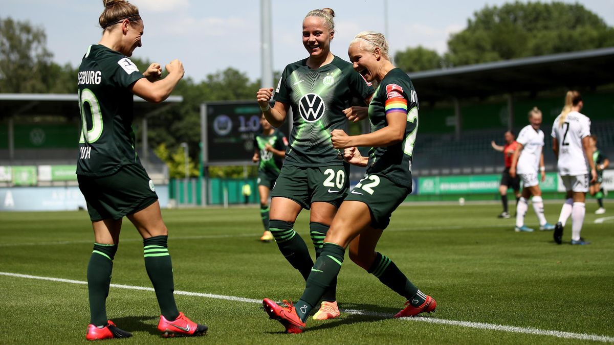 Frauen Des Vfl Wolfsburg Feiern Sechste Meisterschaft Eurosport