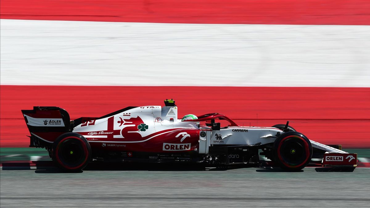 Antonio Giovinazzi (Alfa Romeo) au Grand Prix d'Autriche, le 3 juillet 2021