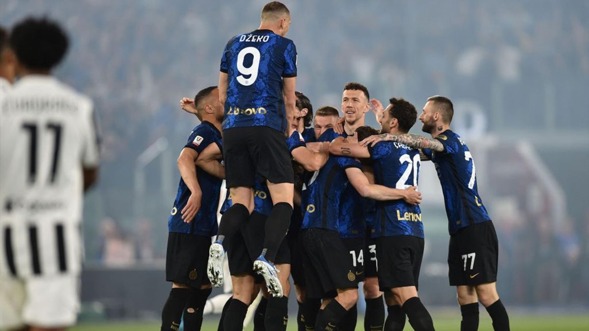 Juventus-Inter, esultanza nerazzurra