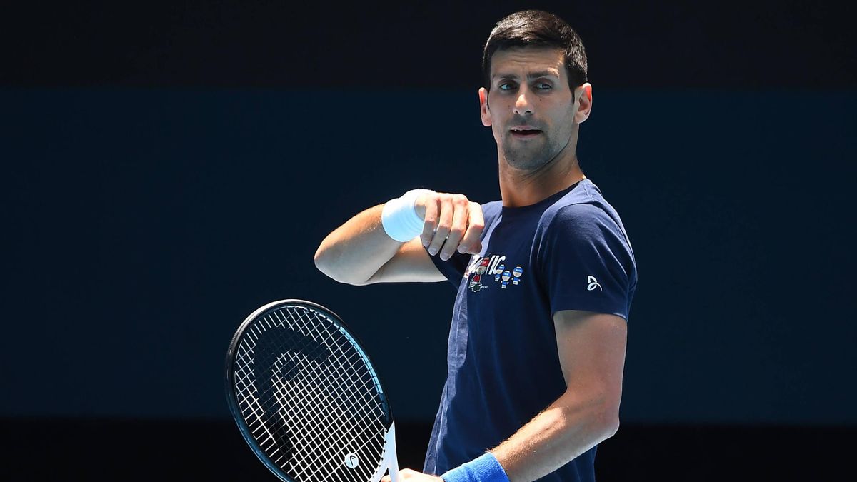 Australian Open: Novak Djokovic beim Training
