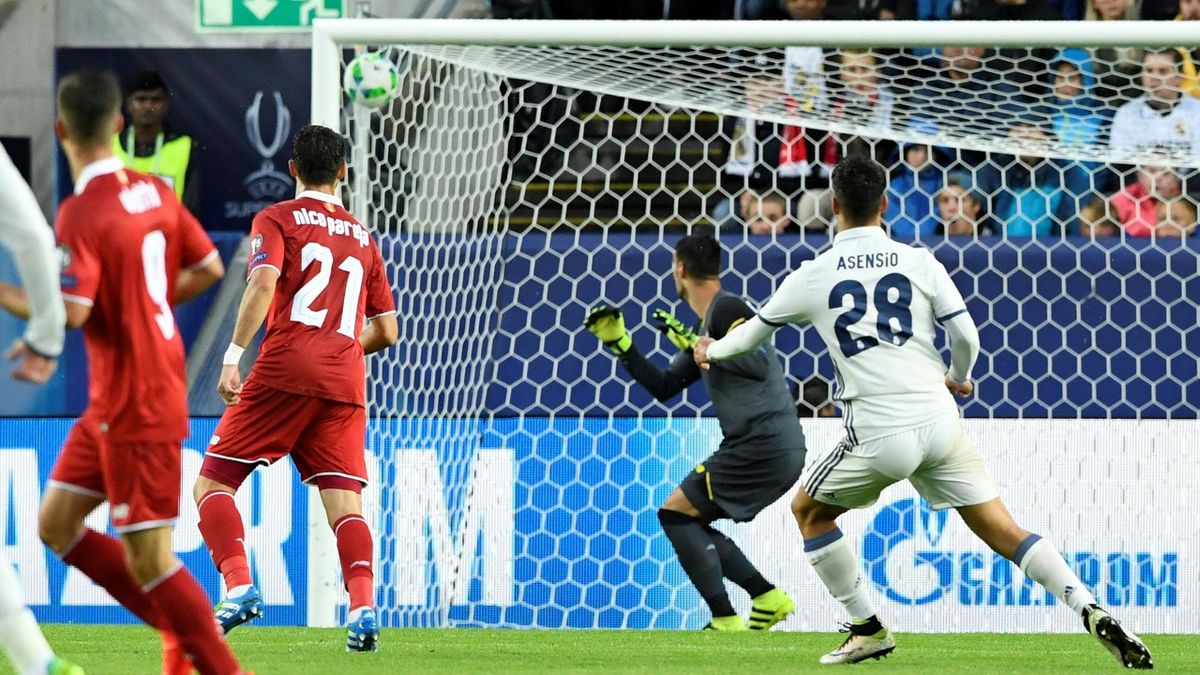 Real Madrid Snatch European Super Cup With Two Late Goals Against Sevilla Eurosport