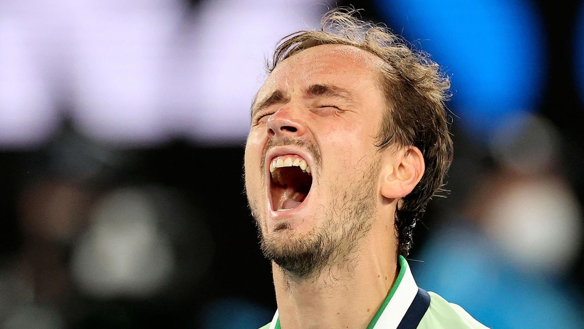 Le cri de rage de Daniil Medvedev en demi-finale de l'Open d'Australie face à Félix Auger-Aliassime
