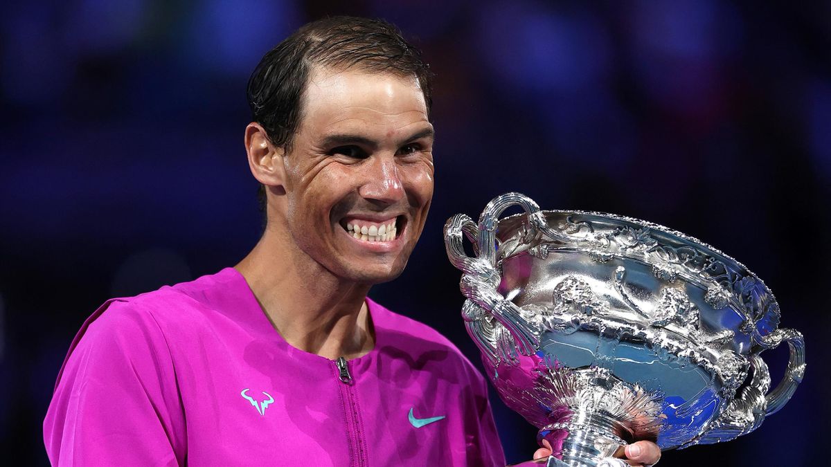Rafael Nadal freut sich über seinen 21. Grand-Slam-Titel