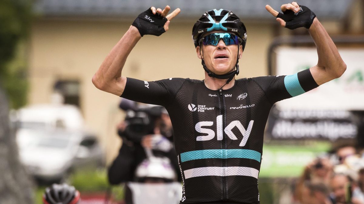 Chris Froome (Sky), vainqueur de la 5e étape à Vaujany, vendredi 10 juin 2016