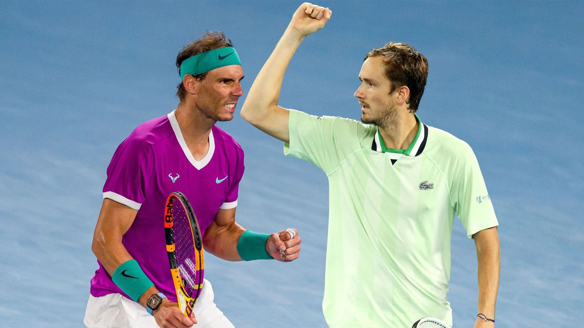 Rafael Nadal and Daniil Medvedev, stars of the 2022 Australian Open final.