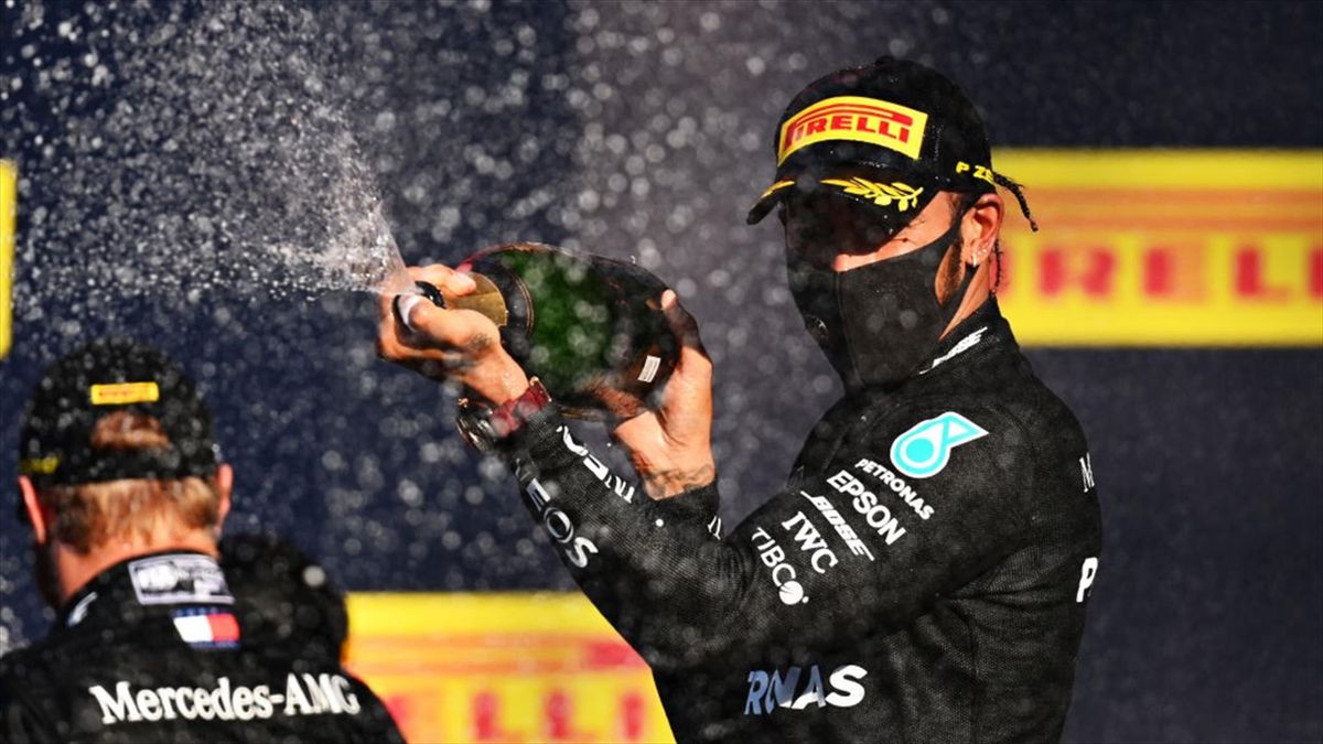 Hamilton Mercedes C Est Une Sensation Fantastique De Gagner Une Course Aussi Folle Eurosport