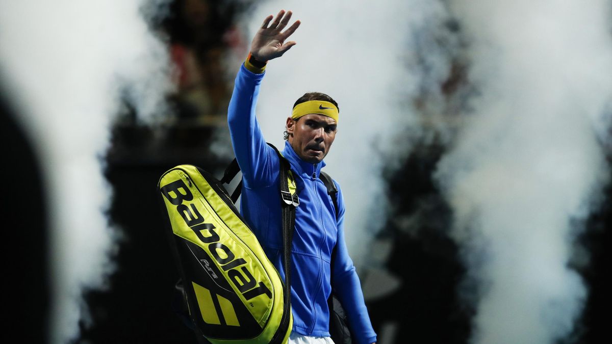 Rafael Nadal lors du tournoi exhibition "Fast 4" de Sydney