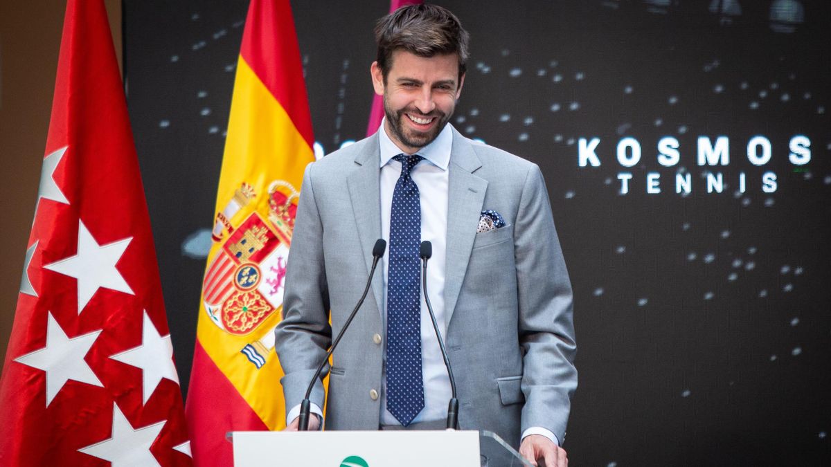 Gerard Piqué présente l'édition 2021 de la Coupe Davis à Madrid