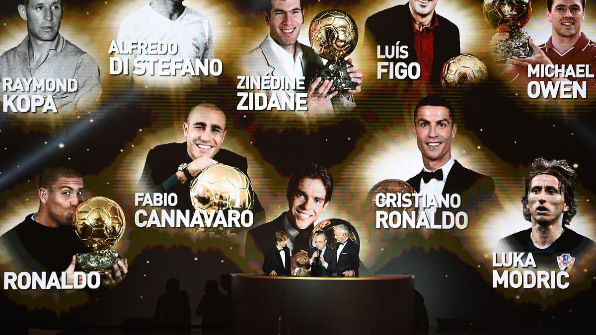 Tous les Ballon d'Or du Real Madrid exposés lors du sacre de Luka Modric