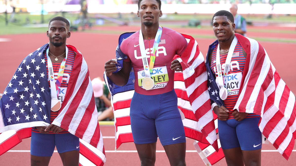 Americanii au cucerit podiumul în proba de 100 m de la Campionatul Mondial de Atletism