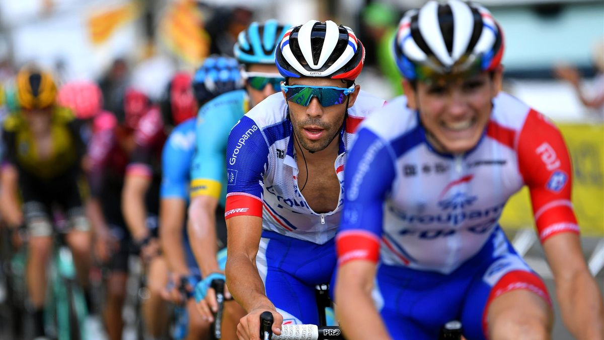 Thibaut Pinot et David Gaudu lors de la 14e étape du Tour de France 2019