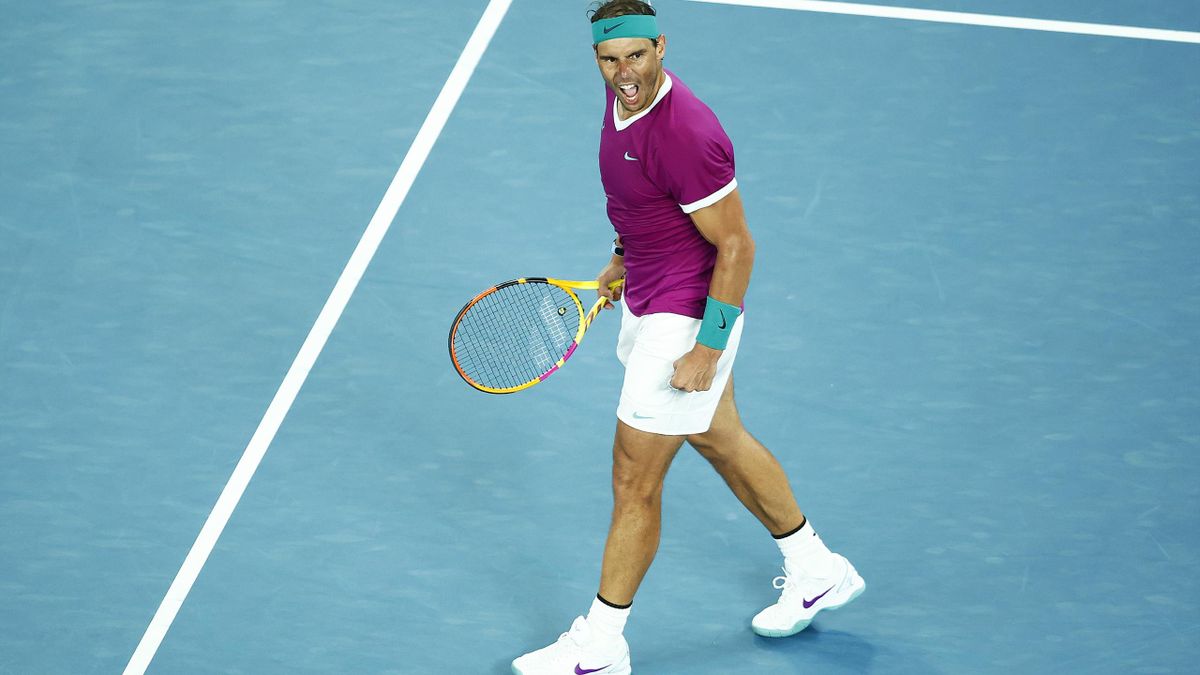Rafael Nadal lets his emotions show after sealing his place in the fourth round