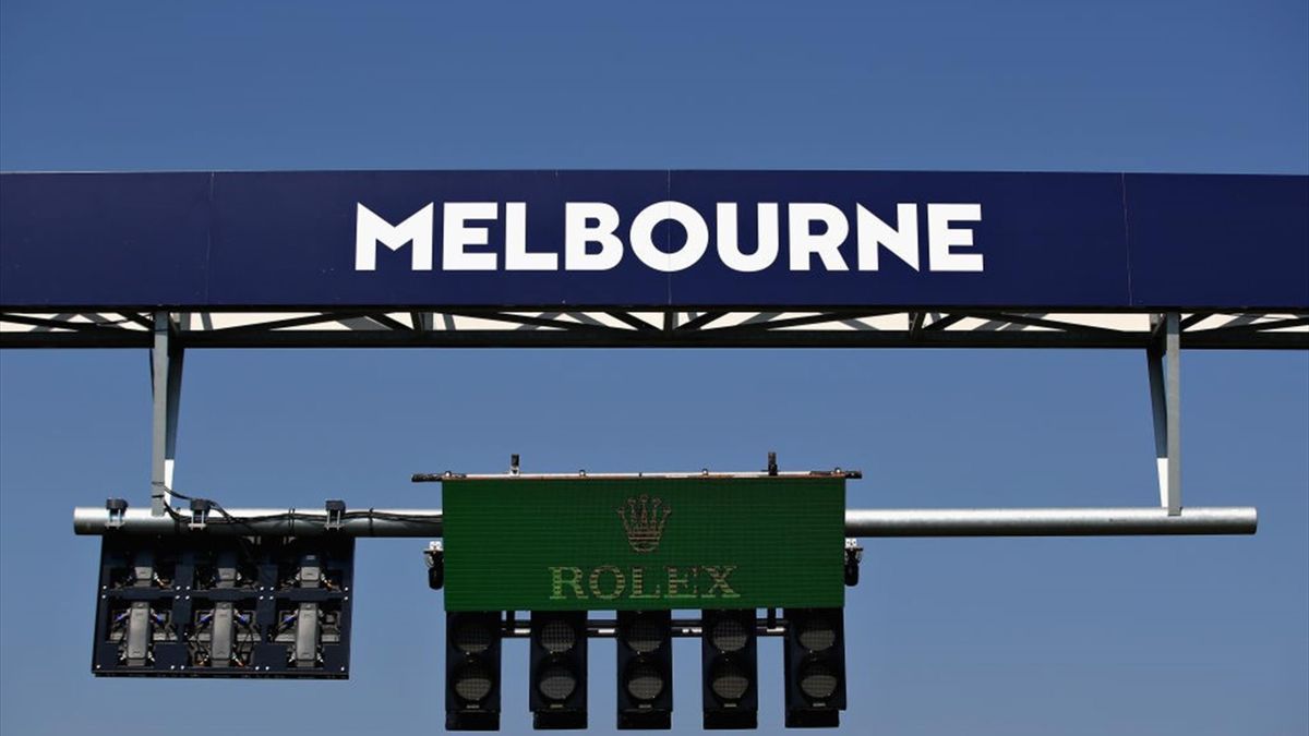 A general view of the start lights before the F1 Grand Prix of Australia at Melbourne Grand Prix Circuit on March 17, 2019 in Melbourne, Australia