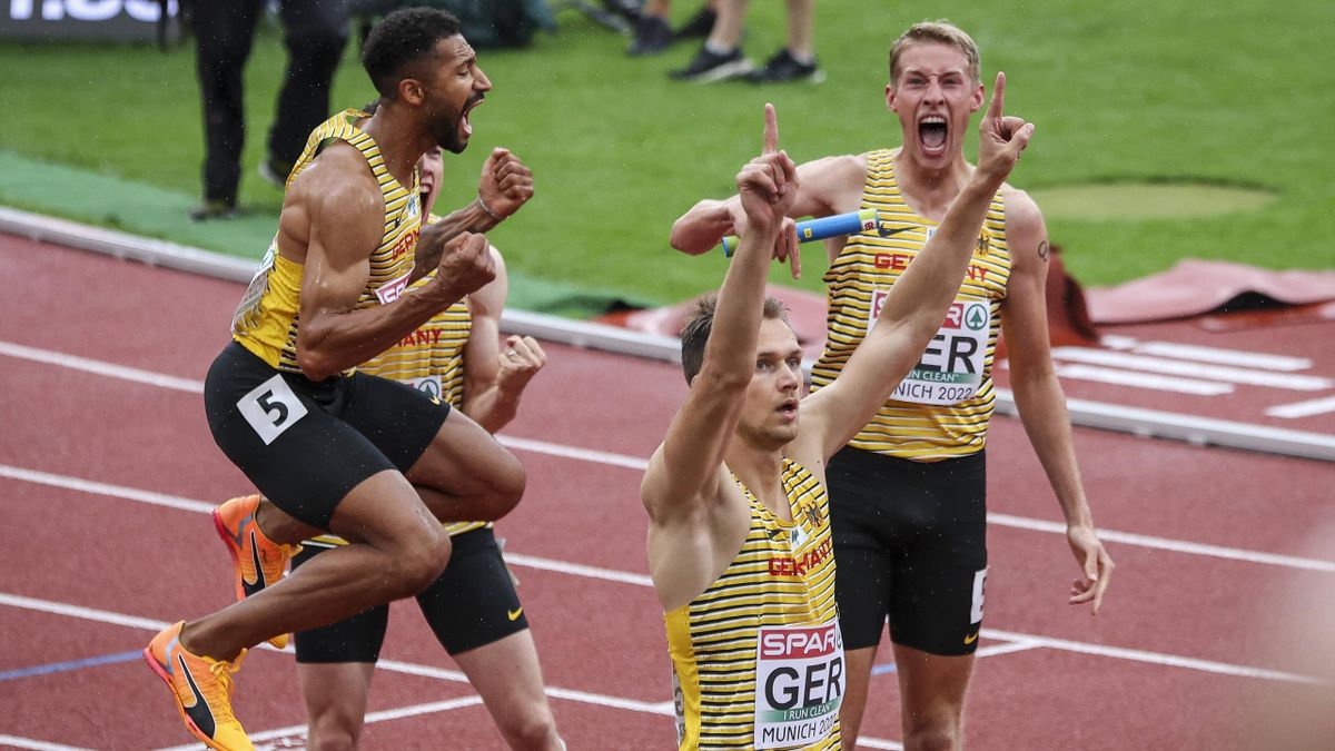 LeichtathletikEM Deutsche MännerStaffel über 4x400 m überzeugt im