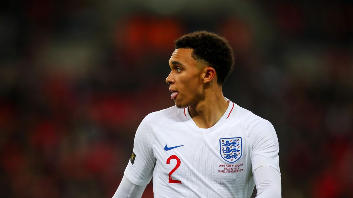 Trent Alexander-Arnold of England during the International Friendly match between England and United States at Wembley Stadium on November 15, 2018 in London, United Kingdom