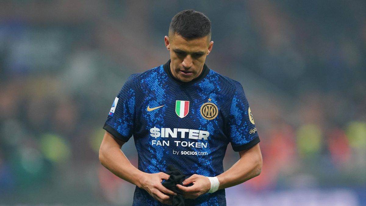 La delusione di Alexis Sanchez - Inter-Milan Serie A 2021-22