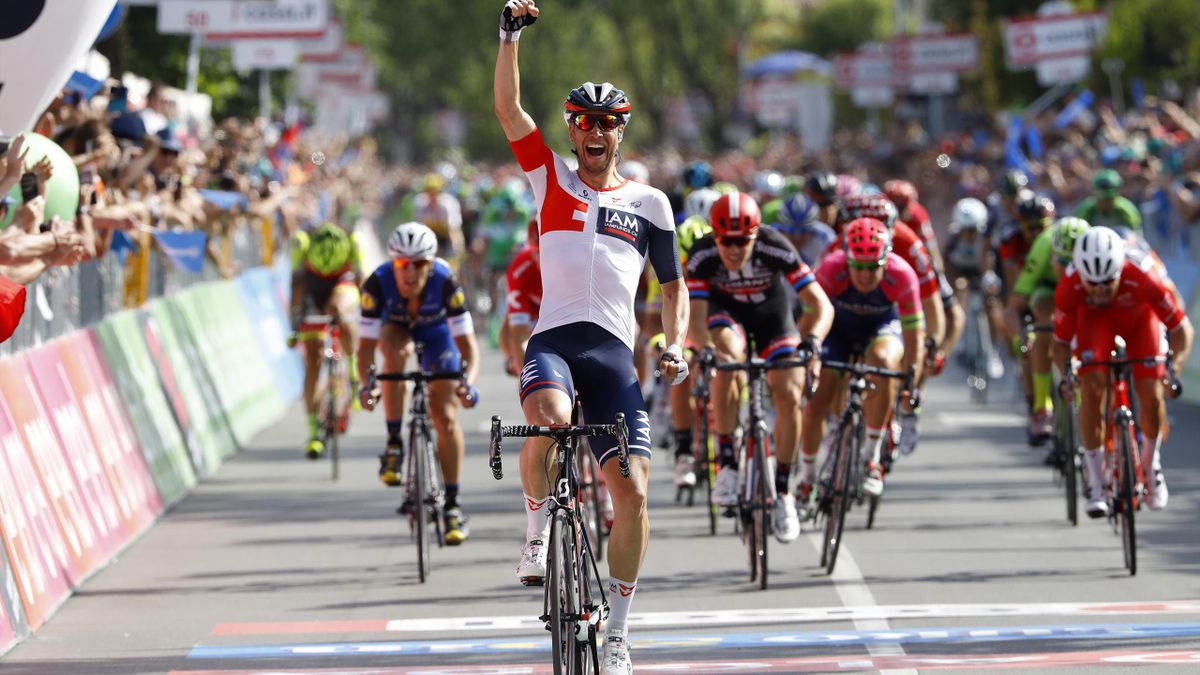 Roger Kluge (IAM), vainqueur de la 17e étape du Giro, mercredi 25 mai 2016
