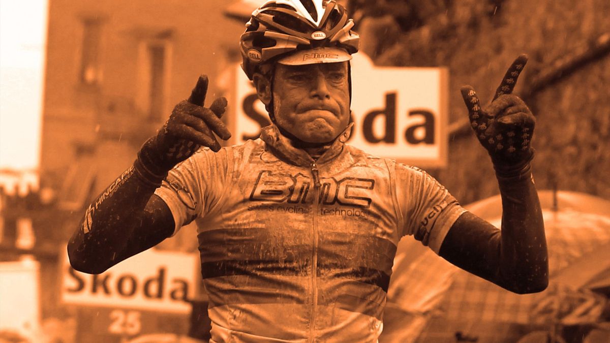 Cadel Evans wins stage 7 of the 2010 Giro d'Italia in Montalcino