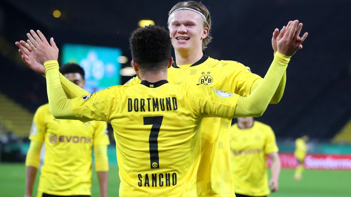 Erling Haaland et Jadon Sancho, les deux cracs du Borussia Dortmund.
