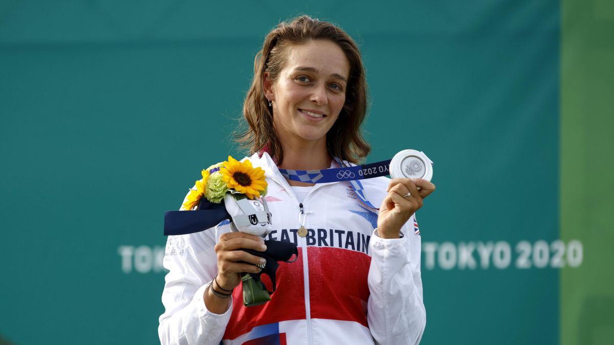 Silver medalist Mallory Franklin of Team GB