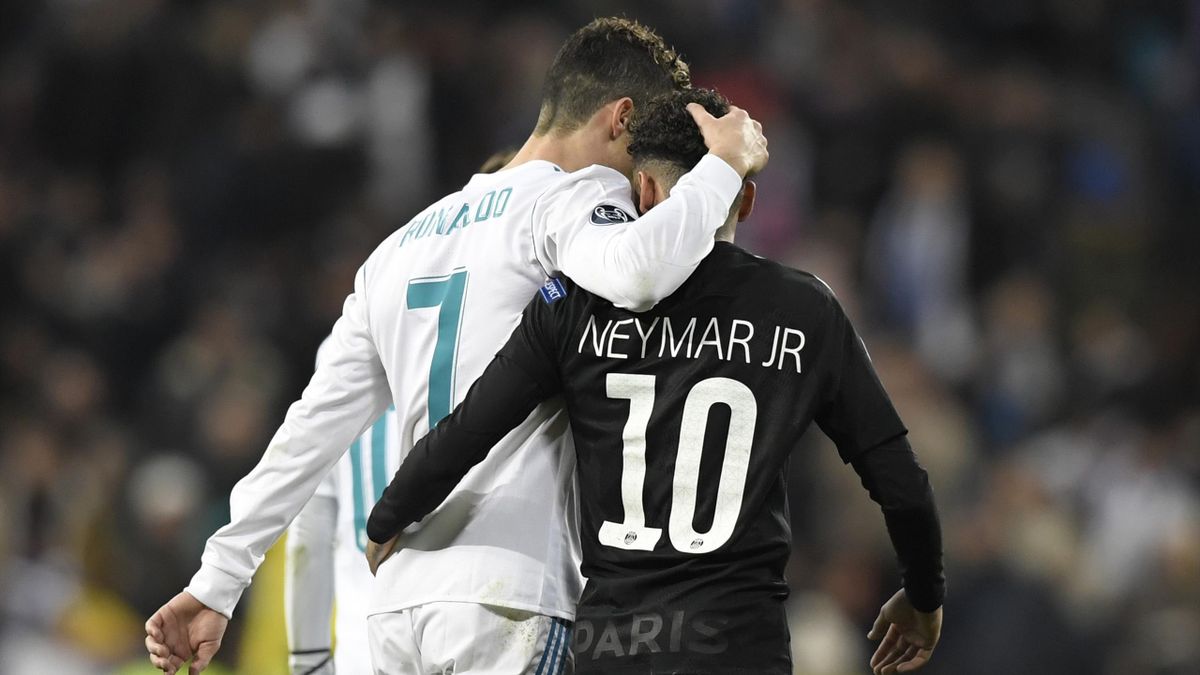 Neymar et Ronaldo lors de Real-PSG