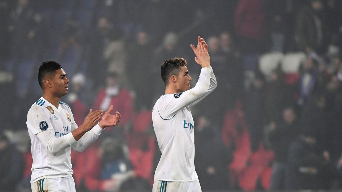 Casemiro et Cristiano Ronaldo face au PSG
