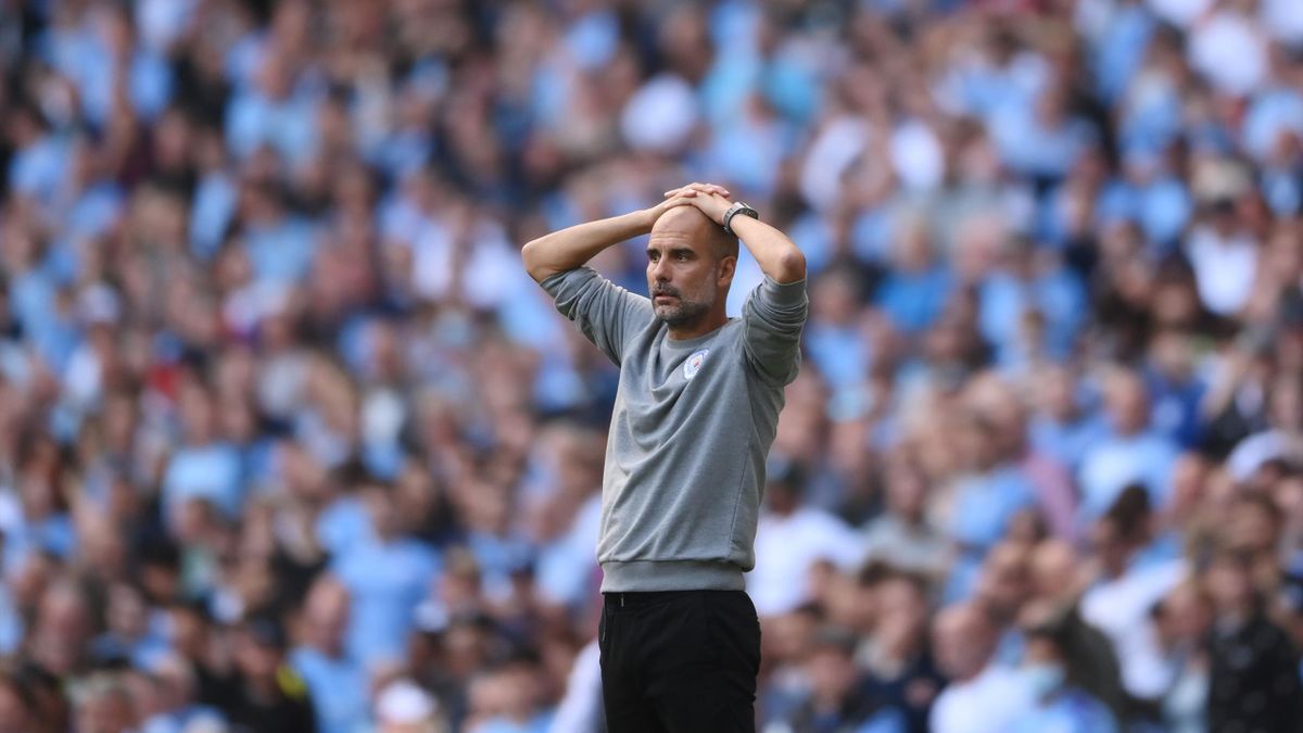 Pep Guardiola during Manchester City's 0-0 draw against Southampton in the Premier League.