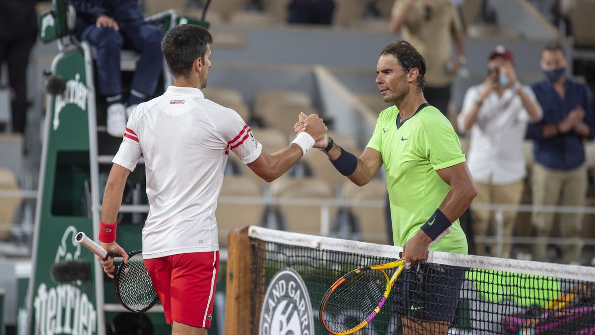 Novak Djokovic og Rafael Nadal.