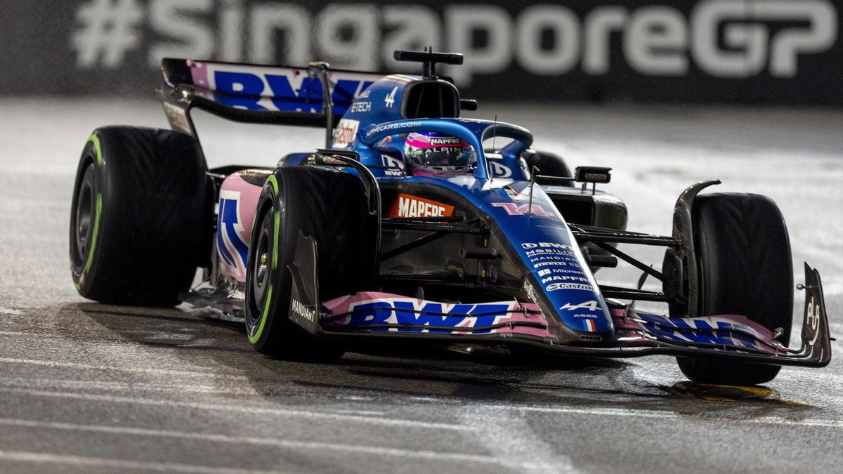Fernando Alonso en la clasificación del Gran Premio de Singapur