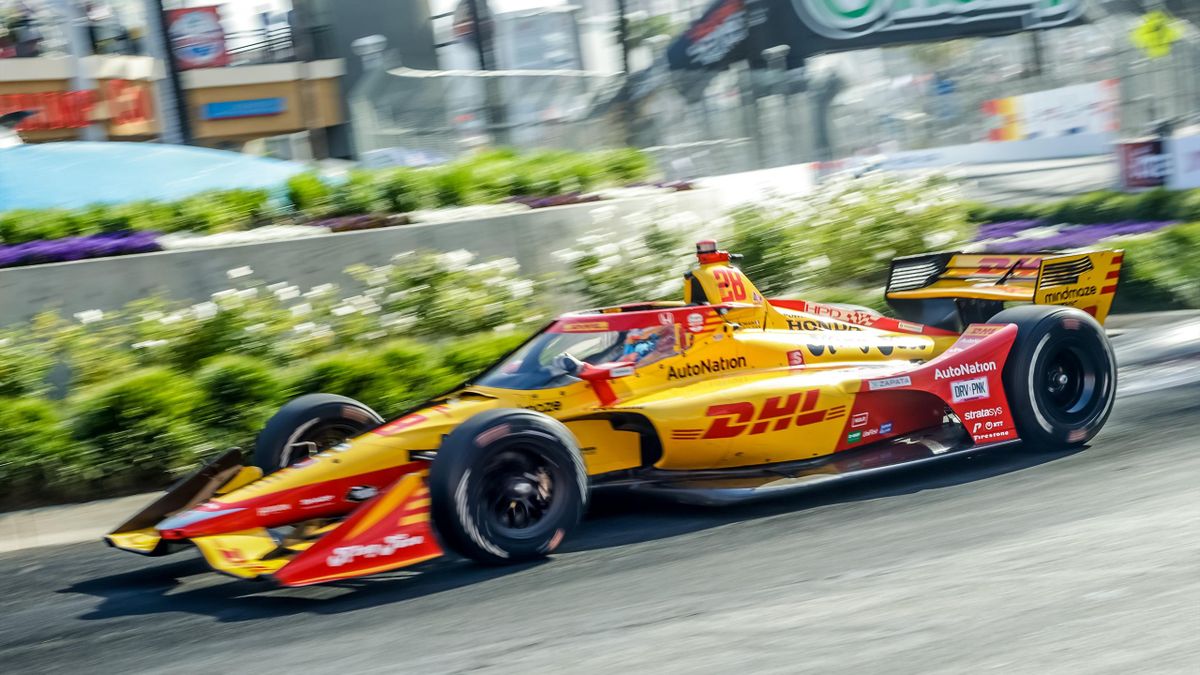 Romain Grosjean en Indy Car à Long Beach, 2022