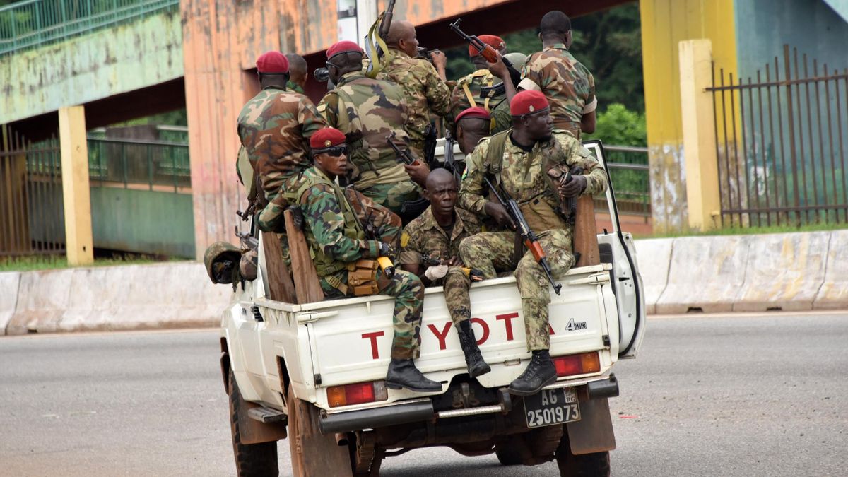 El ejército de Guinea, en las calles de Conakry en el día del golpe de Estado