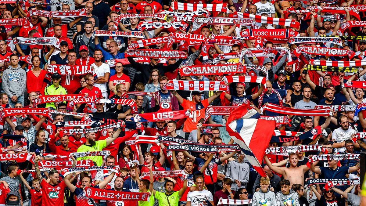 Les supporters de Lille contre Nantes en Ligue 1