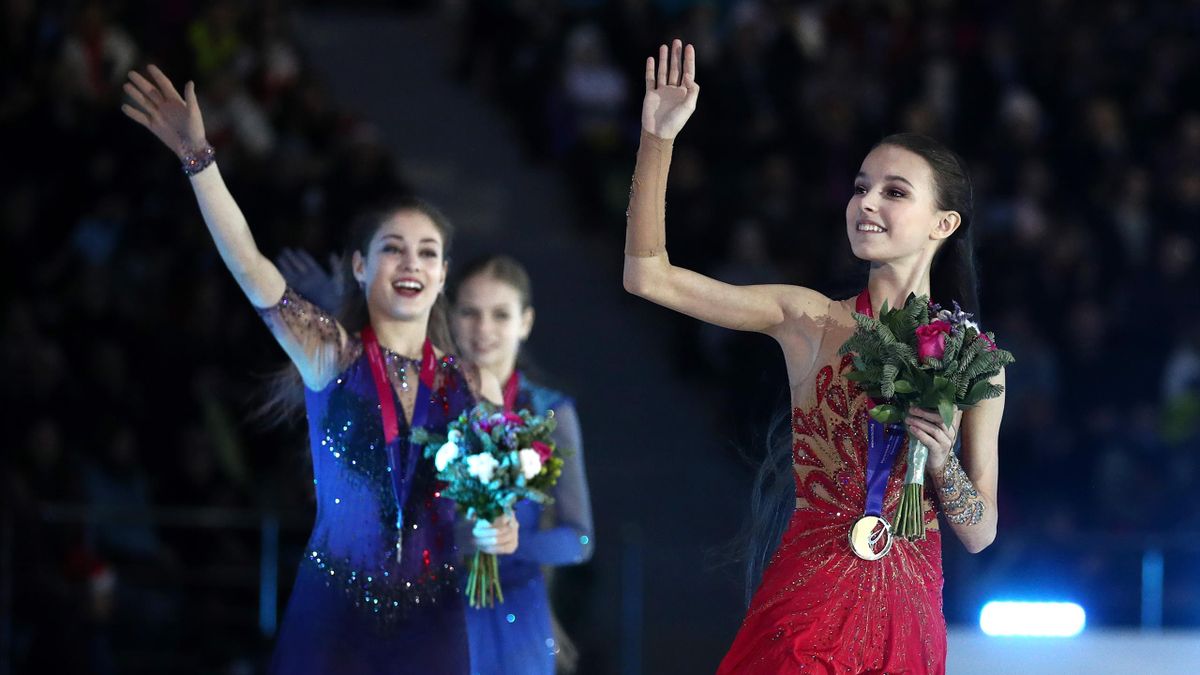 Zolotoe Trio Tutberidze Trusova Sherbakova Kostornaya Skoro Razvalitsya Eurosport